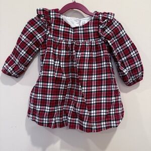 Like NEW Baby Gap Plaid Ruffle Baby Dress size 12-18 months